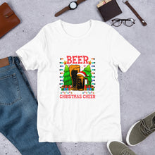 Load image into Gallery viewer, I Run On Beer and Christmas Cheer Unisex t-shirt