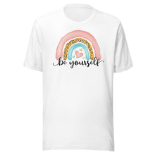 Load image into Gallery viewer, Be Yourself Pastel Rainbow Unisex t-shirt