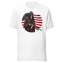 Load image into Gallery viewer, Patriotic Skeleton Soldier Unisex t-shirt