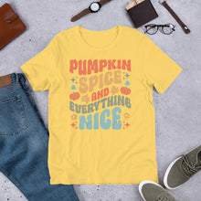 Load image into Gallery viewer, Pumpkin Spice and Everything Nice Unisex t-shirt