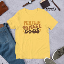 Load image into Gallery viewer, Pumpkin Spice and Dogs Unisex t-shirt