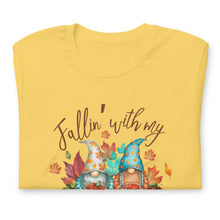 Load image into Gallery viewer, Fallin' With My Gnomies Unisex t-shirt (Lighter Colors)