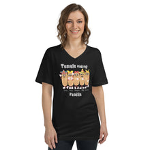 Load image into Gallery viewer, Tamale Making Familia Unisex Short Sleeve V-Neck T-Shirt