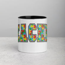 Load image into Gallery viewer, Autism Teacher Mug with Color Inside