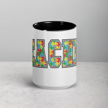 Load image into Gallery viewer, Autism Teacher Mug with Color Inside