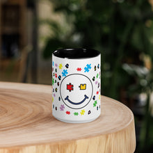 Load image into Gallery viewer, Autism Smiley Face Mug with Color Inside