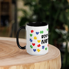 Load image into Gallery viewer, Different Not Less Autism Mug with Color Inside
