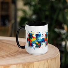 Load image into Gallery viewer, Autism Puzzle Pieces Mug with Color Inside