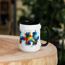 Load image into Gallery viewer, Autism Puzzle Pieces Mug with Color Inside