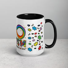 Load image into Gallery viewer, Autism Accept Understand Love Mug with Color Inside