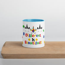 Load image into Gallery viewer, Autism Unicorn Mug with Color Inside