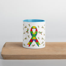 Load image into Gallery viewer, Autism Ribbons Mug with Color Inside