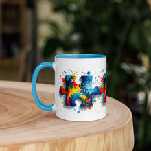 Load image into Gallery viewer, Autism Puzzle Pieces Mug with Color Inside