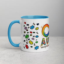 Load image into Gallery viewer, Autism Accept Understand Love Mug with Color Inside