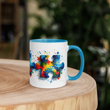 Load image into Gallery viewer, Autism Puzzle Pieces Mug with Color Inside