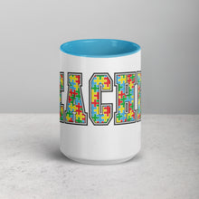 Load image into Gallery viewer, Autism Teacher Mug with Color Inside