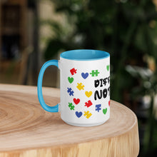 Load image into Gallery viewer, Different Not Less Autism Mug with Color Inside