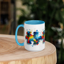 Load image into Gallery viewer, Autism Puzzle Pieces Mug with Color Inside