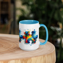 Load image into Gallery viewer, Autism Puzzle Pieces Mug with Color Inside