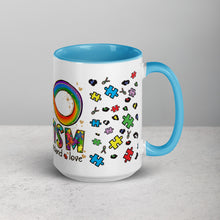 Load image into Gallery viewer, Autism Accept Understand Love Mug with Color Inside