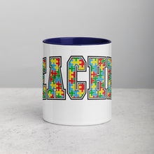 Load image into Gallery viewer, Autism Teacher Mug with Color Inside