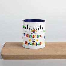 Load image into Gallery viewer, Autism Unicorn Mug with Color Inside