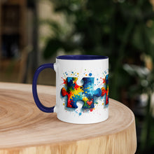 Load image into Gallery viewer, Autism Puzzle Pieces Mug with Color Inside
