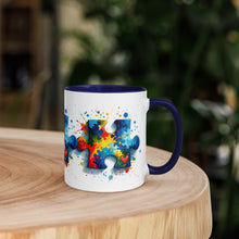Load image into Gallery viewer, Autism Puzzle Pieces Mug with Color Inside