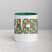 Load image into Gallery viewer, Autism Teacher Mug with Color Inside