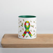 Load image into Gallery viewer, Autism Ribbons Mug with Color Inside