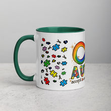 Load image into Gallery viewer, Autism Accept Understand Love Mug with Color Inside