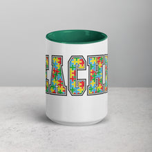 Load image into Gallery viewer, Autism Teacher Mug with Color Inside