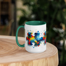 Load image into Gallery viewer, Autism Puzzle Pieces Mug with Color Inside