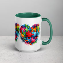 Load image into Gallery viewer, Autism Hearts Mug with Color Inside