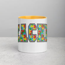Load image into Gallery viewer, Autism Teacher Mug with Color Inside