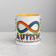 Load image into Gallery viewer, Autism Accept Understand Love Mug with Color Inside