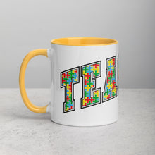 Load image into Gallery viewer, Autism Teacher Mug with Color Inside