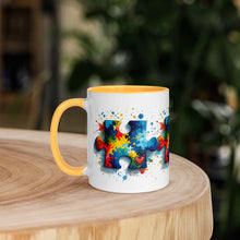 Load image into Gallery viewer, Autism Puzzle Pieces Mug with Color Inside