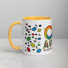 Load image into Gallery viewer, Autism Accept Understand Love Mug with Color Inside