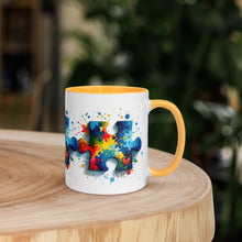 Load image into Gallery viewer, Autism Puzzle Pieces Mug with Color Inside