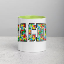 Load image into Gallery viewer, Autism Teacher Mug with Color Inside