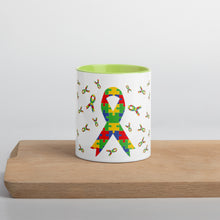 Load image into Gallery viewer, Autism Ribbons Mug with Color Inside