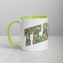 Load image into Gallery viewer, Autism Teacher Mug with Color Inside