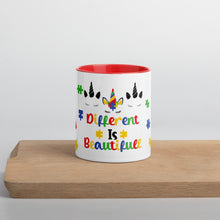 Load image into Gallery viewer, Autism Unicorn Mug with Color Inside