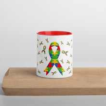 Load image into Gallery viewer, Autism Ribbons Mug with Color Inside