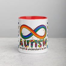 Load image into Gallery viewer, Autism Accept Understand Love Mug with Color Inside