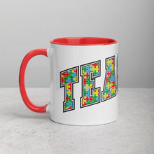 Load image into Gallery viewer, Autism Teacher Mug with Color Inside