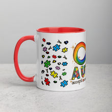 Load image into Gallery viewer, Autism Accept Understand Love Mug with Color Inside