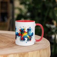 Load image into Gallery viewer, Autism Puzzle Pieces Mug with Color Inside