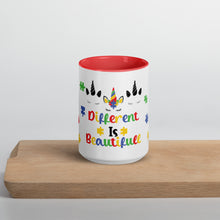 Load image into Gallery viewer, Autism Unicorn Mug with Color Inside